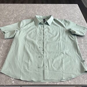 lululemon athletica Sage Green Button Down Shirt
